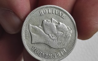 2 Bolivar 1936 hopeakolikko Venezuela