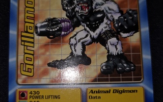 Digimon keräilykortti Gorillamon