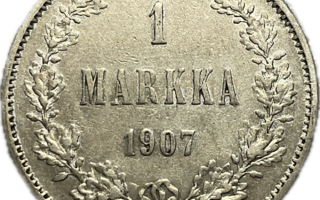 1 Markka 1907 Hopeaa (868)