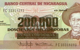 Nicaragua 200 000 cordobas 1985