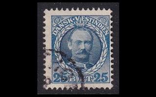 Tanskan Länsi-Intia 45 o Frederik VIII 25 bit (1907)