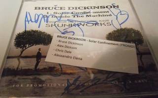 BRUCE DICKINSON-  SOLAR CONFINEMENT PROMO CD+ 4 nimmarit!!!