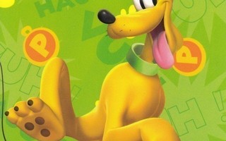 Disney Pluto koira, vihreä tausta