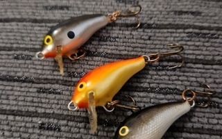 3kpl Rapala Mini Fat rappejä