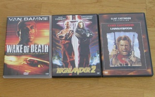 PACK 12 Wake of Death Highlander 2 Lainsuojaton Van Damme