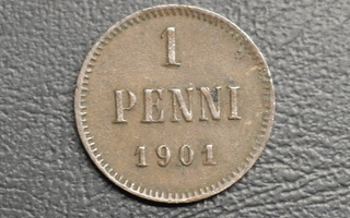 1 penni 1901  #1408
