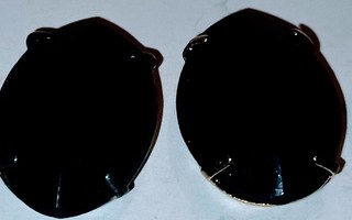 Mustat lasisoikiot 12 kpl -setti / 2 x 1,5 cm