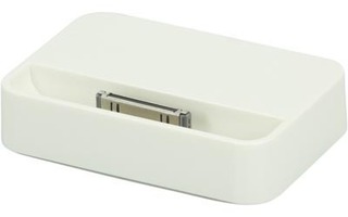 Deltaco iPhone/iPod telakointiasema, telakka ja 3.5mm, valk.
