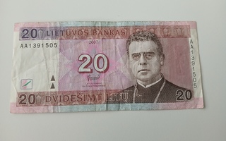 Liettua 20 Litu 2007