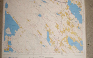 Kannonkoski KISMANNIEMI -Kartta 72x54cm Kivijärvi ...