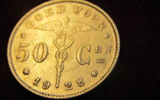 50 centimes 1928 Belgia-Belgie