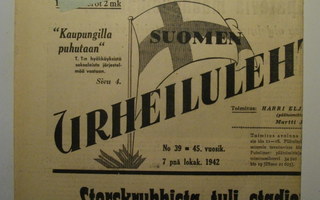 Suomen Urheilulehti Nro 39/1942 (15.3)