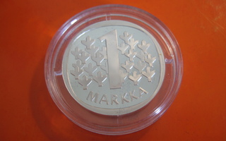 1 markka 1964 hopeaa - muistoreplika