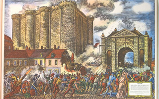 Opetustaulu: Bastiljin valtaus.