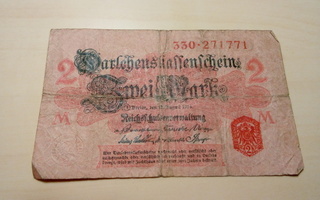 Swei Mark , 2 Mark 1914 Germany , Saksa