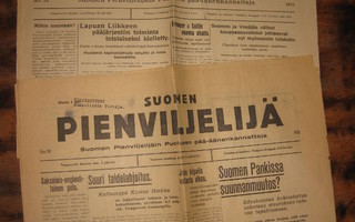 Sanomalehti  Suomen Pienviljelijä  2 kpl