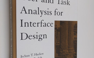 JoAnn T. Hackos : User and task analysis for interface de...