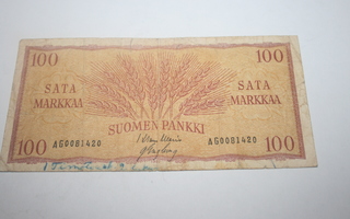100 mk  1957 .Kl 3.
