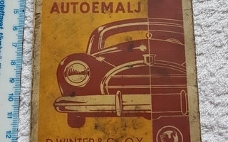 Vintage deco automaali värikartta