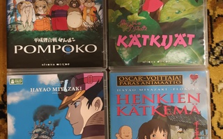Studio Ghibli paketti 4kpl DVD