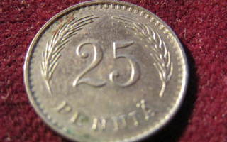 25 penniä 1938