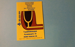 TT-etiketti Tupakkakauppa, Runeberginkatu Helsinki