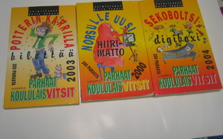 Parhaat koululaisvitsit 2000, 2003, 2004 (3 kpl)