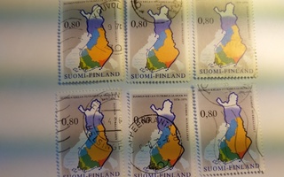 100 vuotta suomen kielen tutkimusta postimerkki 0,80 markka