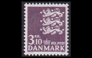 Tanska 499 ** Vaakuna 3,10 kr violetti (1970)