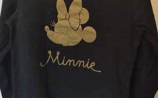 128 cm Disney Minnie Mouse pitkähihainen paita musta