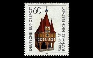 Saksa 1200 ** Michelstadtin raatihuone 500v (1984)