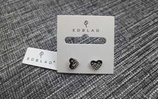 Uudet Edblad korvakorut, Sparkle Heart Studs Steel