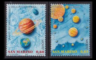 San Marino 2383-4 ** Europa astronomia (2009)