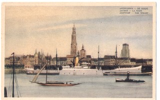 Belgia: ANTWERPEN - De Reede. Satamalaituri