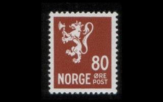 Norja 322 ** Leijonatyyppi III 80 öre (1946)