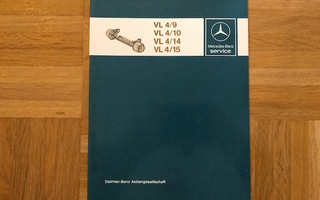 Mercedes korjaamokäsikirja/korjausopas etuakseli,kuorma-auto