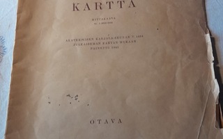 aks itäkarjalan kartta v 1934