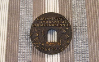 Jämsänkosken-Jyväskylän rautatierakennus mitali 1964-1978.