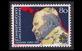 Liechtenstein 830 ** Paavi Johannes Paul II (1983)