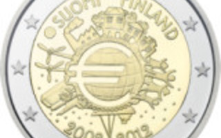 SUOMI 2012 Euro 10 vuotta 2 € juhlaraha rullasta