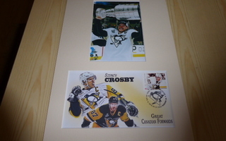 Sidney Crosby NHL valokuva ja aito Kanada FDC