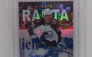 2021-22 Fleer ultra Rainbow autographs Sampo Ranta PSA 9