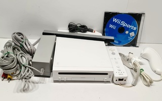 Nintendo Wii konsoli + ohjaimet + WiiSports [2]