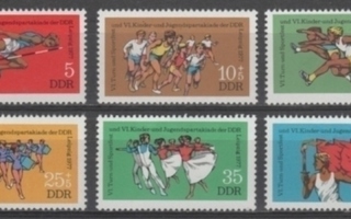(S1573) EAST GERMANY, 1977 (Sports Festival and Games) MNH**