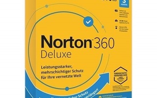 Norton 360 deluxe lisenssi - 1 vuosi ja 3 laitetta