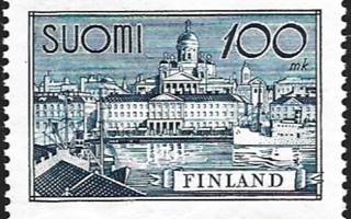 1942 M30 Helsinki 100 vihertävänsinine ** Lape 260 b VSP Lm6