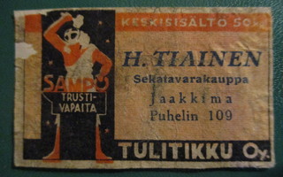 TT ETIKETTI - JAAKKIMA H.TIAINEN