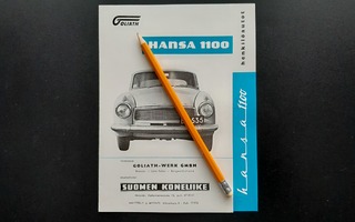 Goliath Hansa 1100 auton esite 60-luku