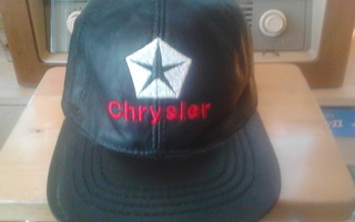 Chrysler - Musta nahkainen lippalakki - uusi !!