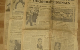 Stockholms-tidningen vuodelta 1955 (3 lehteä)